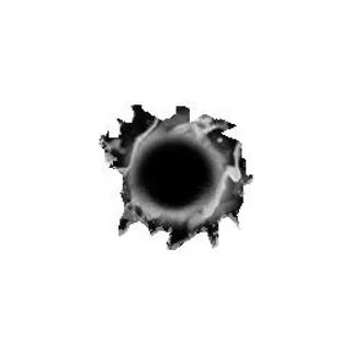 子弹射孔 PNG免抠