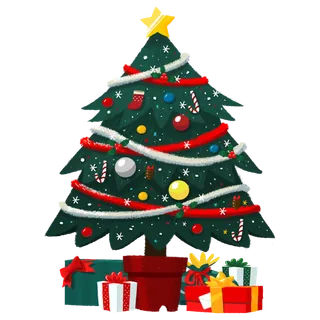 圣诞节平安夜圣诞树免扣素材圣诞元素