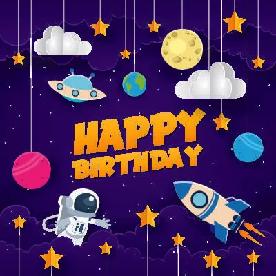 设计儿童生日背景eps,ai矢量模版下载