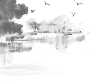 山水画素材中国风水墨画素材元素中国画