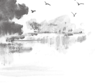 山水画素材中国风水墨画素材元素中国画