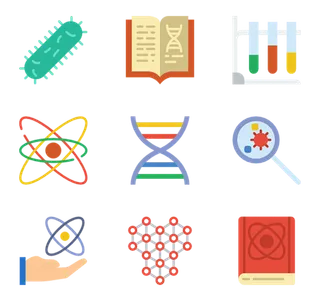 化学学习卡通元素科技kv主视觉