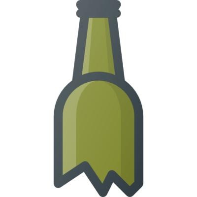 破瓶子 PNG免抠(400x400)