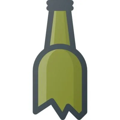 破瓶子 PNG免抠(400x400)