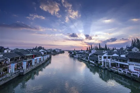 上海朱家角河道风景高清素材图片 上海朱家角河道风景高清素材图片