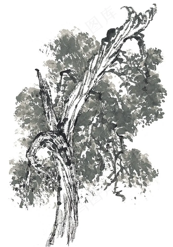 树木艺术绘画图片素材