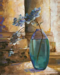 花瓶花卉花枝插画 花瓶花卉花枝插画