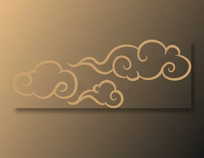 中式传统祥云中国风古典水纹吉祥图案免抠