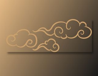 中式传统祥云中国风古典水纹吉祥图案免抠