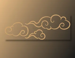 中式传统祥云中国风古典水纹吉祥图案免抠