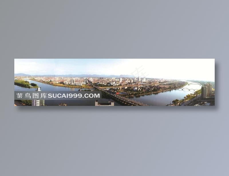 金华三江口鸟瞰图