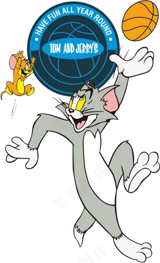 彩色动漫猫和老鼠图片