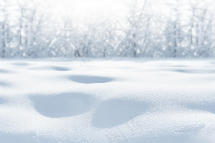 冬季下雪天白雪覆盖大地美景摄影图(4032x2688)