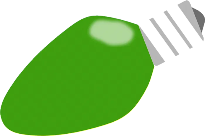 绿色灯泡画