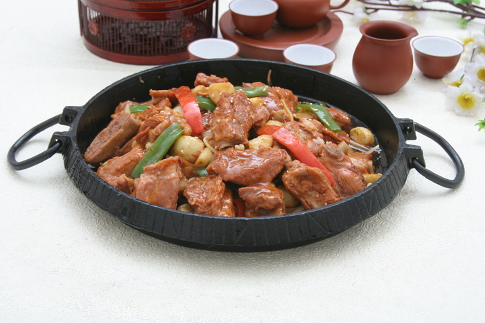 麦仁生爆排骨 38元 (1)