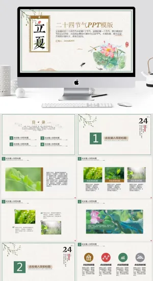 中国立夏PPT模板预览图