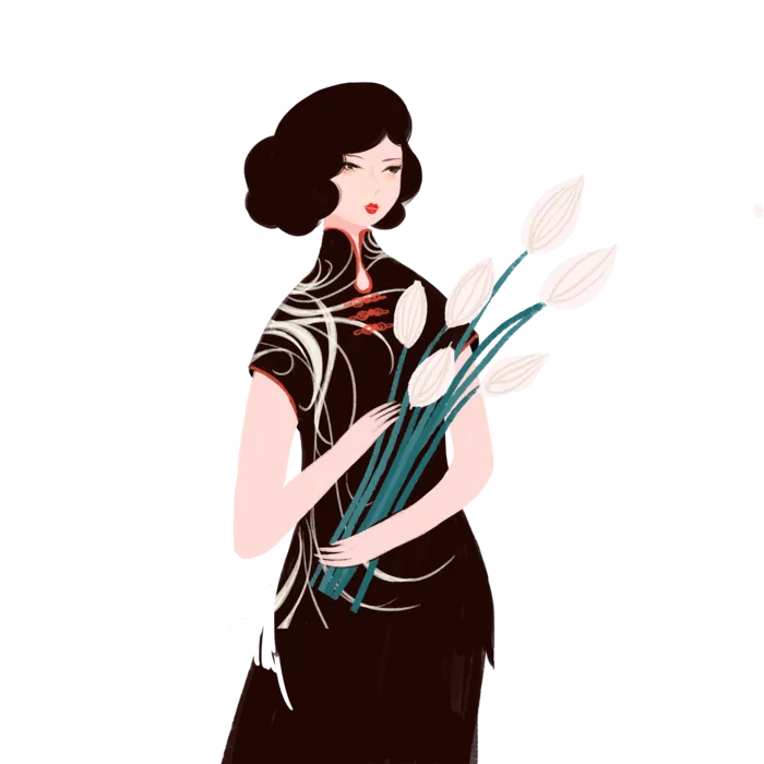 传统旗袍美女 (75)