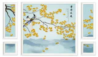 宁静致远背景墙