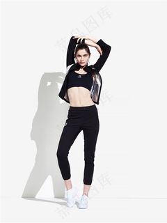 运动服外国女模特