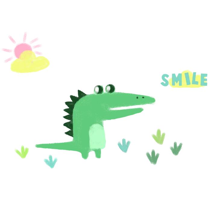 阳光下的小恐龙