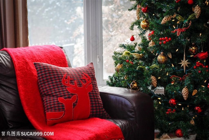圣诞树与摇椅