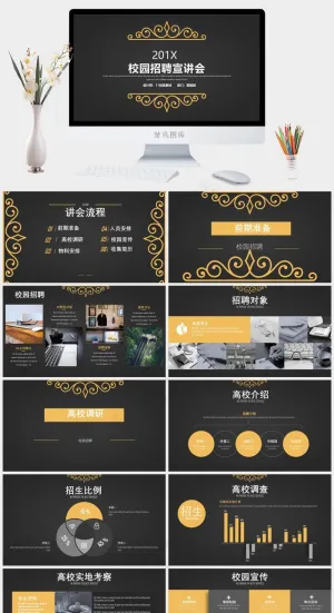 校园招聘PPT模板ppt模版预览图