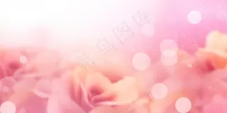 光圈光点叠加浪漫粉色渐变背景图