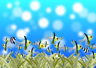 海底世界卡通背景图片