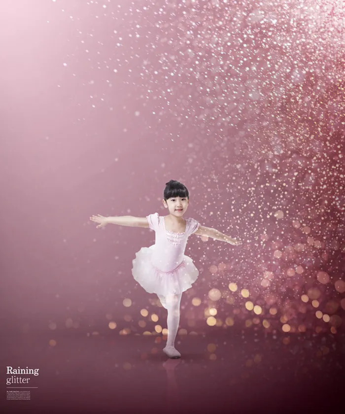 梦幻光晕水泡儿童相册摄影素材psd模版下载