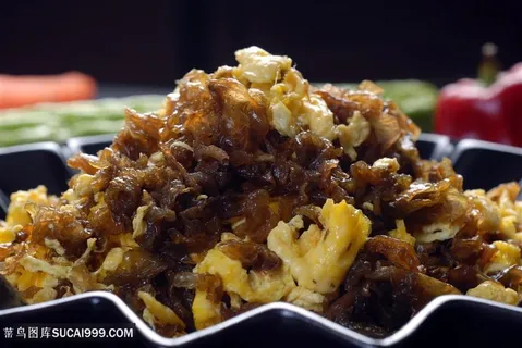 湖北地木耳炒蛋中华美食摄影图 湖北地木耳炒蛋中华美食摄影图