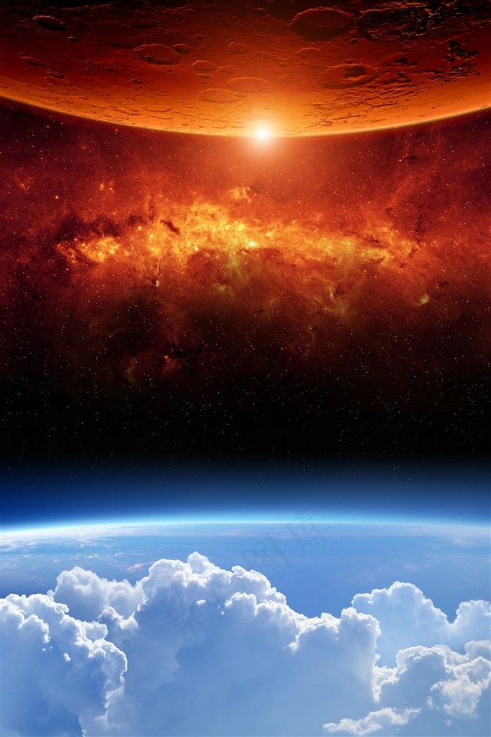 梦幻星空宇宙景色高清图片素材