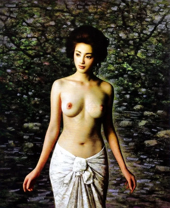 谢楚余女性人体油画图片
