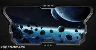 宇宙与飞船内饰高清图片