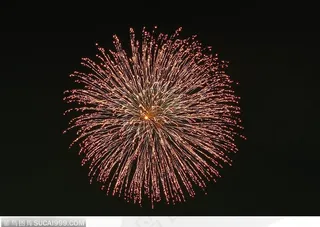 绚丽烟花-漂亮的圆形焰火