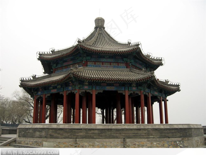 颐和园风光-精美的玲珑塔