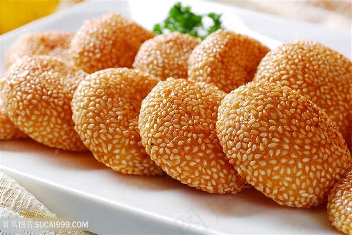 心香煎芝麻饼中华美食