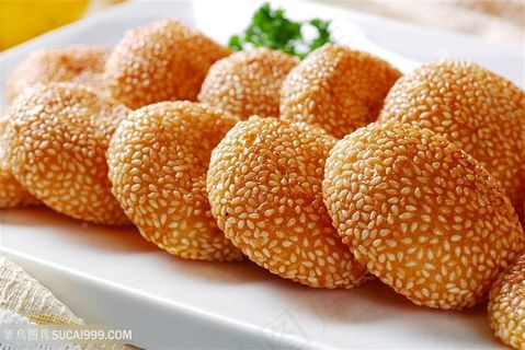 心香煎芝麻饼中华美食