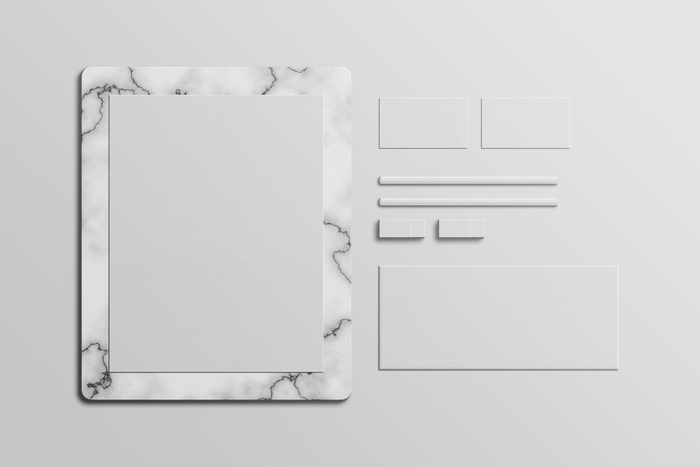 设计办公室品牌标志样机素材