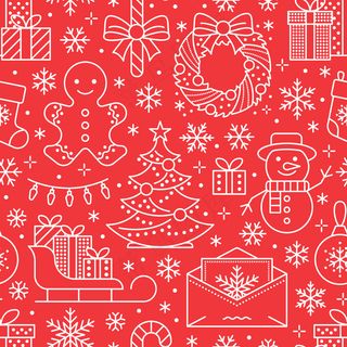 线性圣诞元素