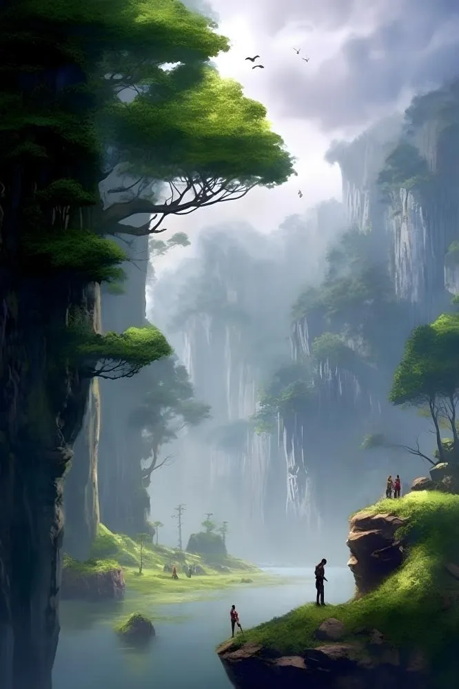 旅游自然风光背景(2400x3600)