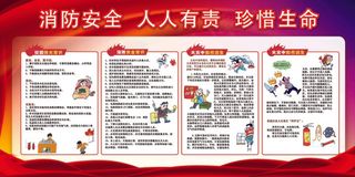 消防安全  人人有责  珍惜生命