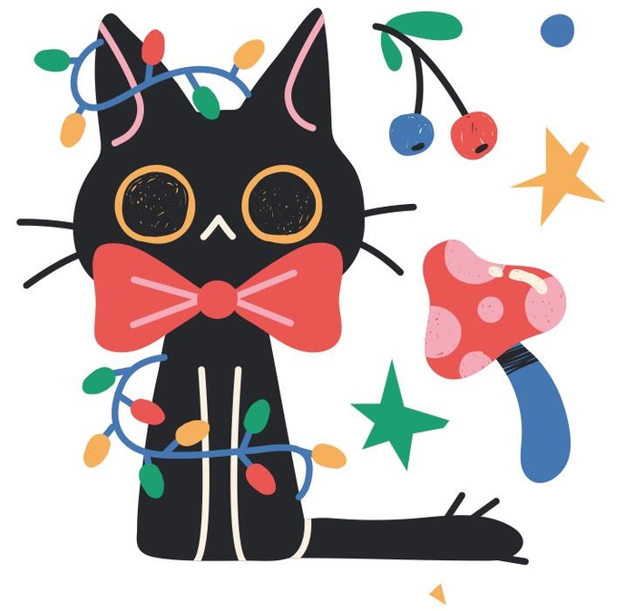 矢量小猫图cdr矢量模版下载