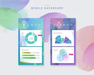 UI多页面包装展示手机APP交互界面样机长图概念PSD设计模板