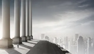 大气建筑空间高端商务海报PSD分层素材