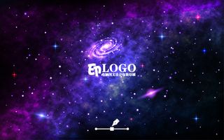 矢量彩色明亮宇宙背景