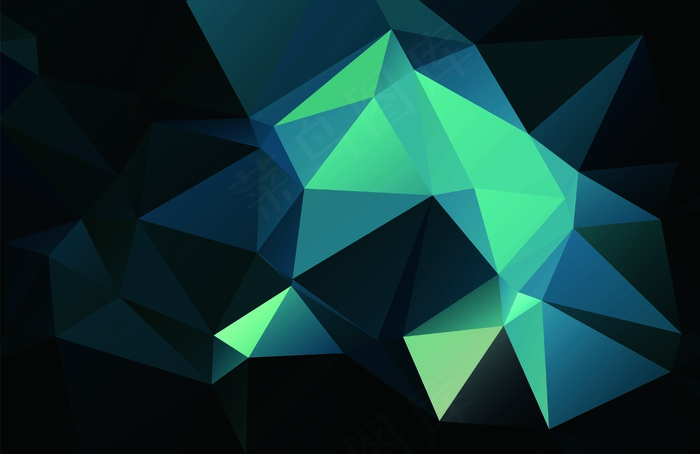 炫彩几何图形背景 几何艺术设计 多边形背景图片