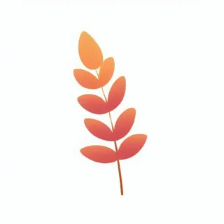 一支草插画手绘png免抠