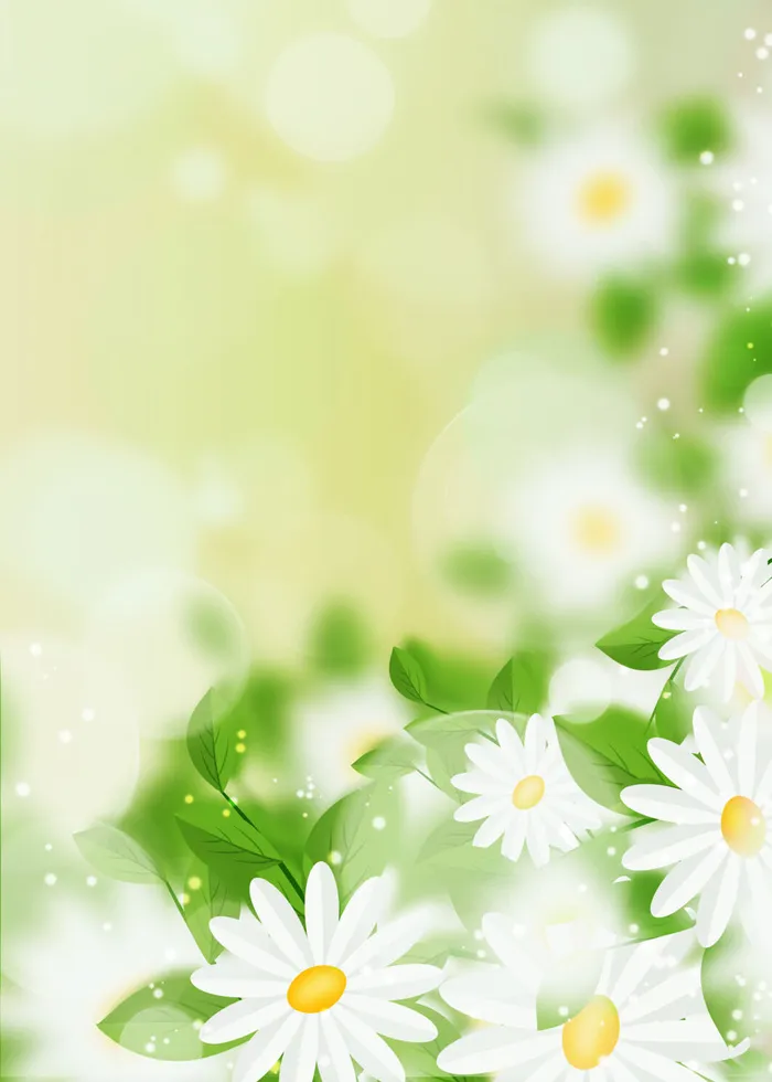 春天鲜花psd模版下载