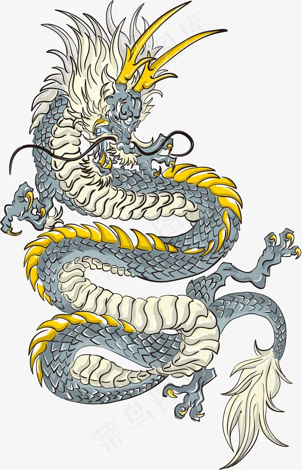 矢量腾龙插画ai矢量模版下载