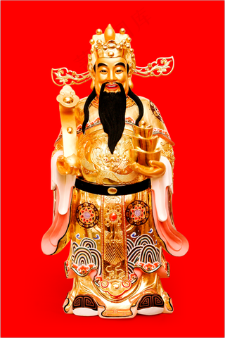 财神 文财神 贴画 画